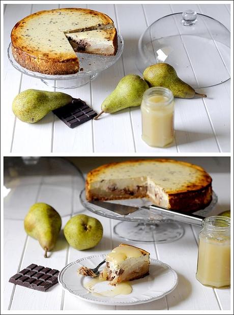 Cheesecake Integrale alle Pere con Gocce di Cioccolato ...