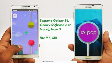 Lollipop 5.0.1 news ufficiali per Samsung Galaxy S4, S5, Note 3, HTC M7, M8...
