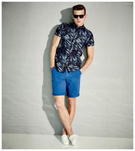 River Island Alto Estate 2015 Menswear Collection Look Book 006 River Island festeggia alta Estate 2015 Style con Playful Prints & Stripes