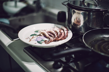 #INGORDO - Polipo croccante, patate al lime e salame piccante