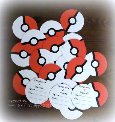 Inviti Per Compleanno Di Leonardo Pallina Pokemon Paperblog