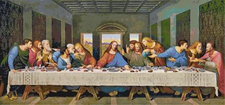 Schemi per il punto croce: L'Ultima Cena di Leonardo da Vinci