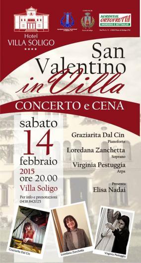 VILLA SOLIGO: CENA E CONCERTO IN MASCHERA