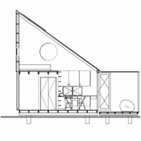 Una micro-casa prefabbricata e sostenibile