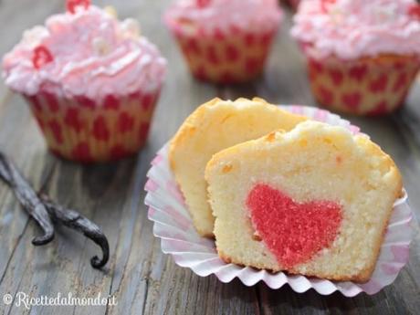 Cupcakes con il cuore di San Valentino