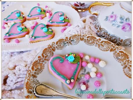 Cuori di biscotto per San Valentino / Hearts of biscuit for Valentine