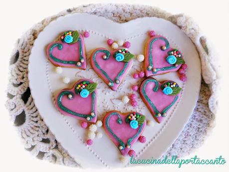 Cuori di biscotto per San Valentino / Hearts of biscuit for Valentine