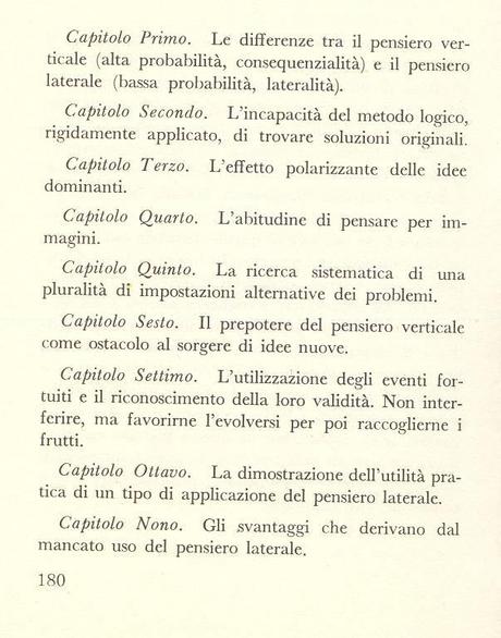 pagine da Il pensiero laterale, di Edward De Bono, Rizzoli, 1969 (prima edizione: 1967)