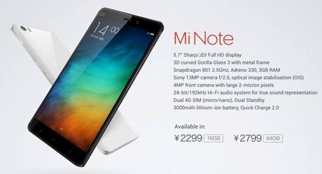 Xiaomi Mi Note