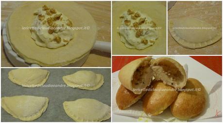 Panzerotti con crescenza e noci, al forno