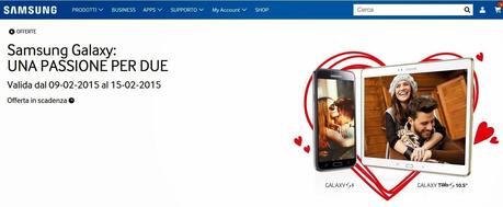 Promozione Samsung Galaxy Una passione per due: il secondo costa la metà!