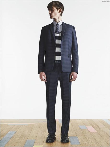 Dior Homme Essentials Spring 2015 Menswear Suits Stripes 002 800x1066 Pinstripes Remixed: Dior Homme celebra Abiti & Stripes per la Primavera / Estate 2015 Les Essentiels