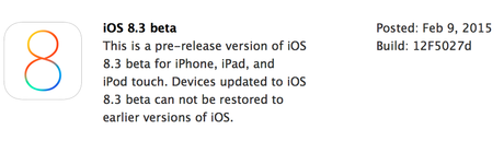 Rilasciata la prima Beta di iOS 8.3: Nuove Emoji, Wireless CarPlay e molto altro ios_8.3_beta