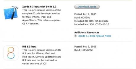 iOS 8.3 beta 12f5027d