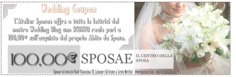 Sconto di 100 euro sugli abiti da Sposa firmati Sposae