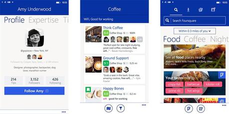 foursquare windows phone
