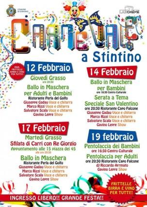 Stintino: programma di Carnevale