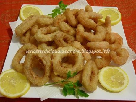 Anelli di totano e mazzancolle in pastella.... e voglia di misto fritto