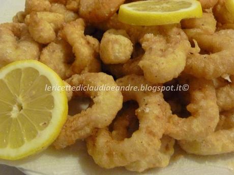 Anelli di totano e mazzancolle in pastella.... e voglia di misto fritto