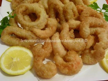 Anelli di totano e mazzancolle in pastella.... e voglia di misto fritto