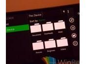 Windows smartphone, prime immagini File Explorer