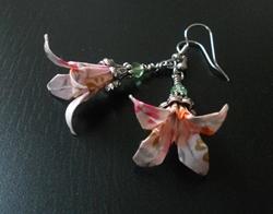 Fiore origami Orecchini fiore origami