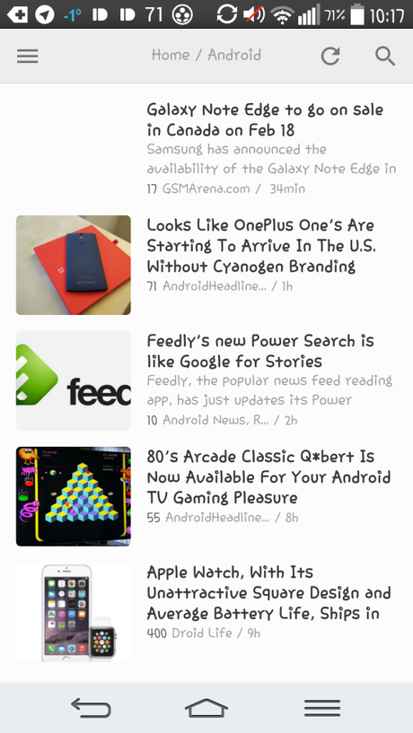 screen feedly