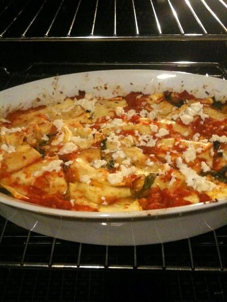 Bimby, Paccheri con Pomodoro, Spinaci e Ricotta