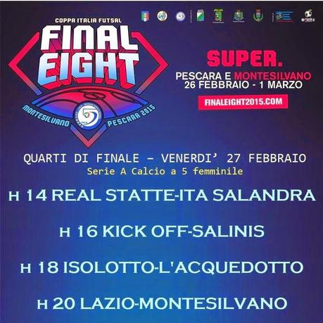 Final Eight calcio a 5 femminile, quarti di finale