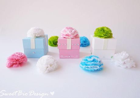 Tutorial: Scatoline Battesimo Bimbo/Bimba - Baptism favor boxes boy/girl