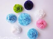 Tutorial: Mini Pompon carta velina Tissue paper pompons