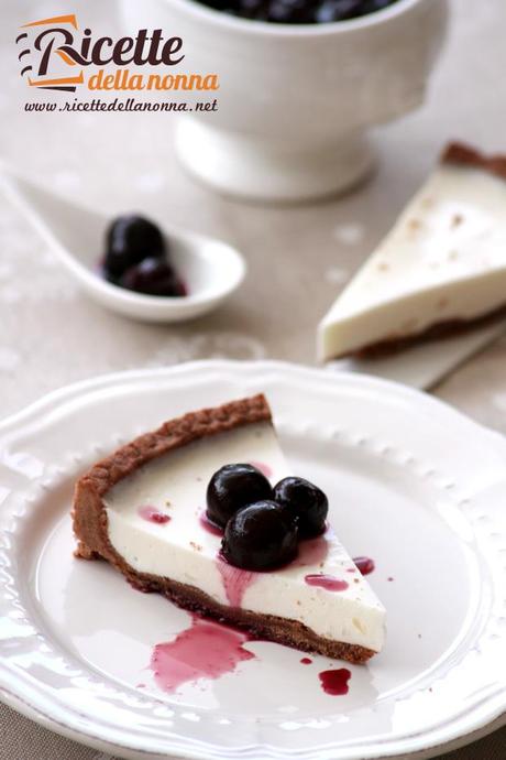 Torta allo yogurt con frolla al cioccolato