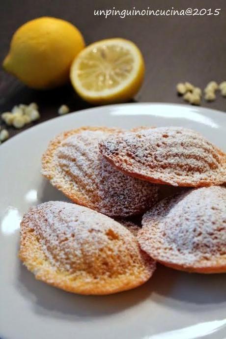 Madeleine al cioccolato bianco e limone