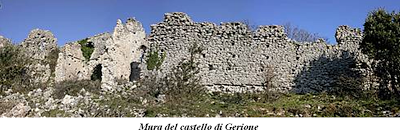 Il simbolo della dea Tanit nel Castello di Gerione, distrutto da Annibale nel 217 a.C.