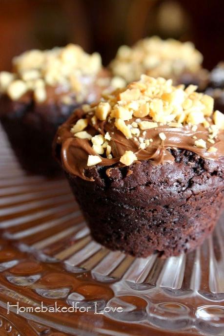 Muffins al Cacao e Zucchero di canna, con due topping deliziosi. Buon San Valentino!