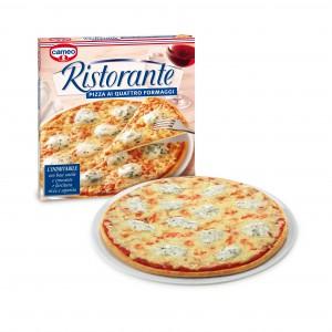 Pizza Ristorante cameo ai 4formaggi con piatto_300