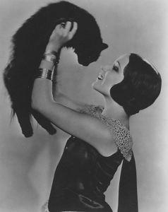 woman&cat 1920