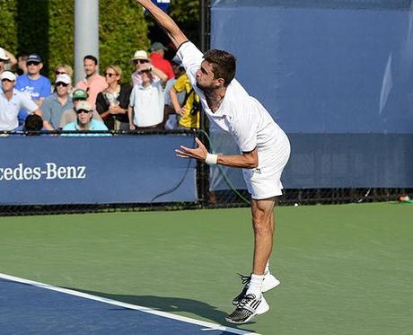 2014 US Open (Tennis)- Tournament - Gilles Simon (15108021561)