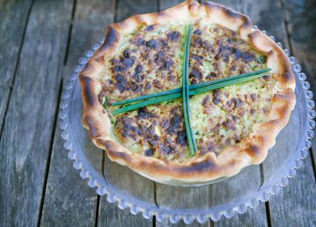 Torta salata ricotta e verdure verdi. Smiling in the Kitchen