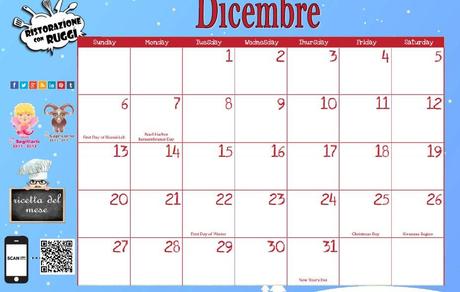 Il calendario ufficiale del Blog RISTORAZIONE CON RUGGI