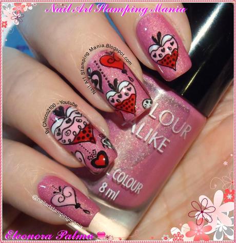 Valentine's Day With Colour Alike 510 And CiciandSisi Plate