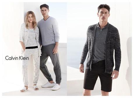 Calvin Klein White Label Primavera Estate 2015 Campagna Tyson Ballou 004 Tyson Ballou modelli Calvin Klein White Label Design minimi per / Estate 2015 campagna di primavera