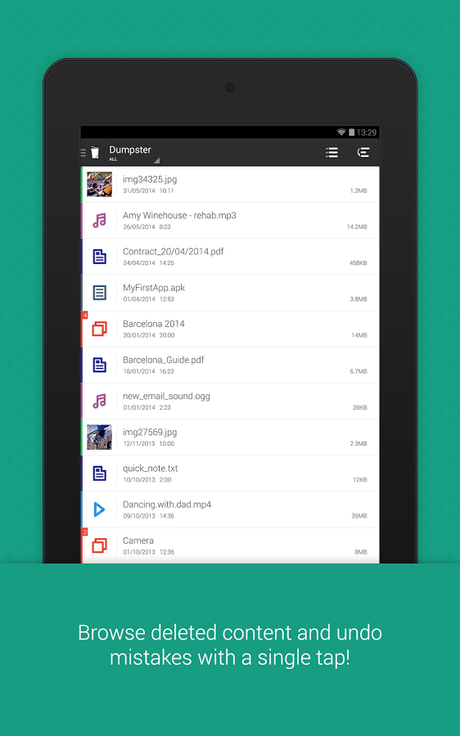 Un cestino per Android! [Dumpster Image & Video Restore]