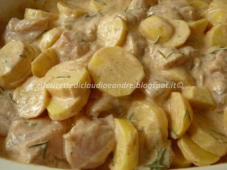 Pollo speziato con patate, al forno