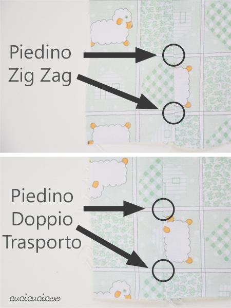 Come usare il piedino doppio trasporto. Con questo piede diventa possibile cucire strati spessi e tessuti scivolosi o appiccicosi, e anche tenere allineate strisce e quadri! Parte del corso 