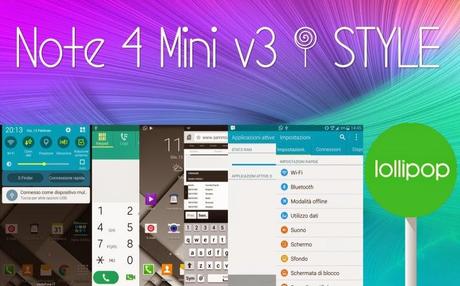 Samsung Galaxy Note 3 Neo: disponibile la custom rom Note 4 Mini Lollipop Style v3