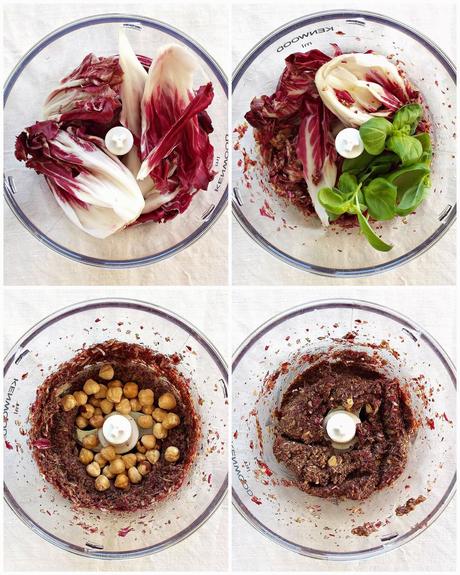 Pesto al radicchio e nocciole