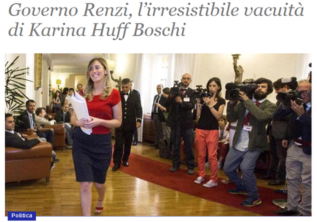 Dopo la Santanché candidata premier e Maria Elena Boschi Ministra, come potrete sorprenderci ancora?