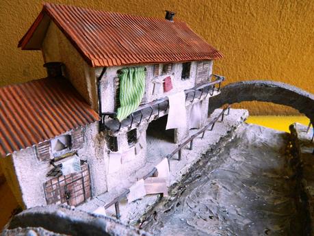 La vecchia Milano dei Navigli...quando si lavava a mano... - Riproduzione in miniatura