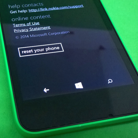 nokia-lumia-630 reset problemi